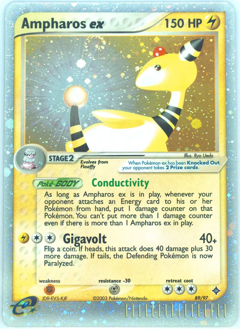 Ampharos ex card photo