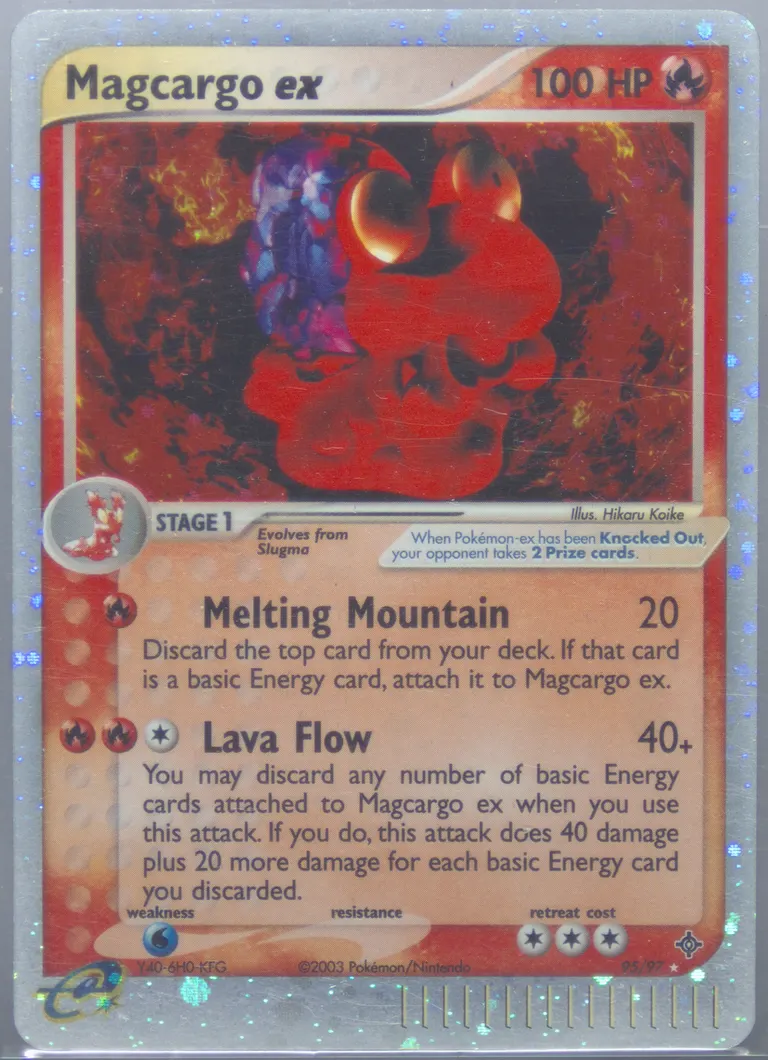 Magcargo ex card photo