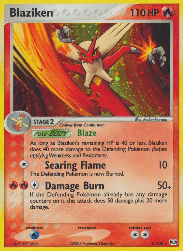 Blaziken card photo