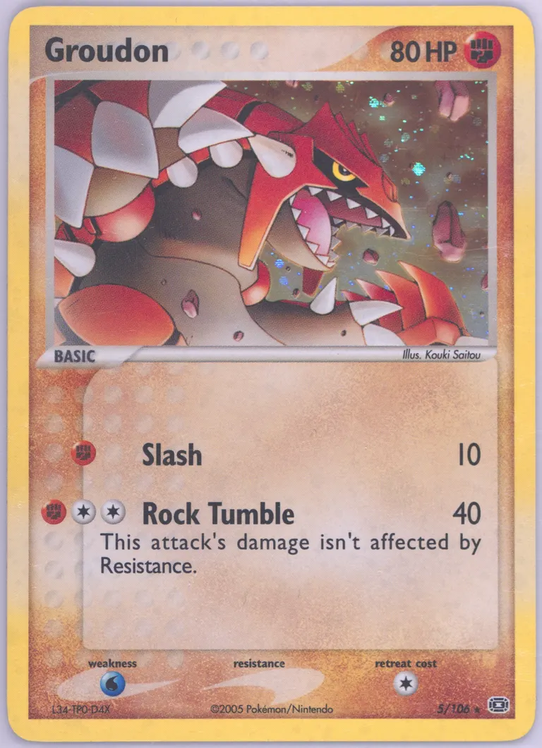 Groudon card photo