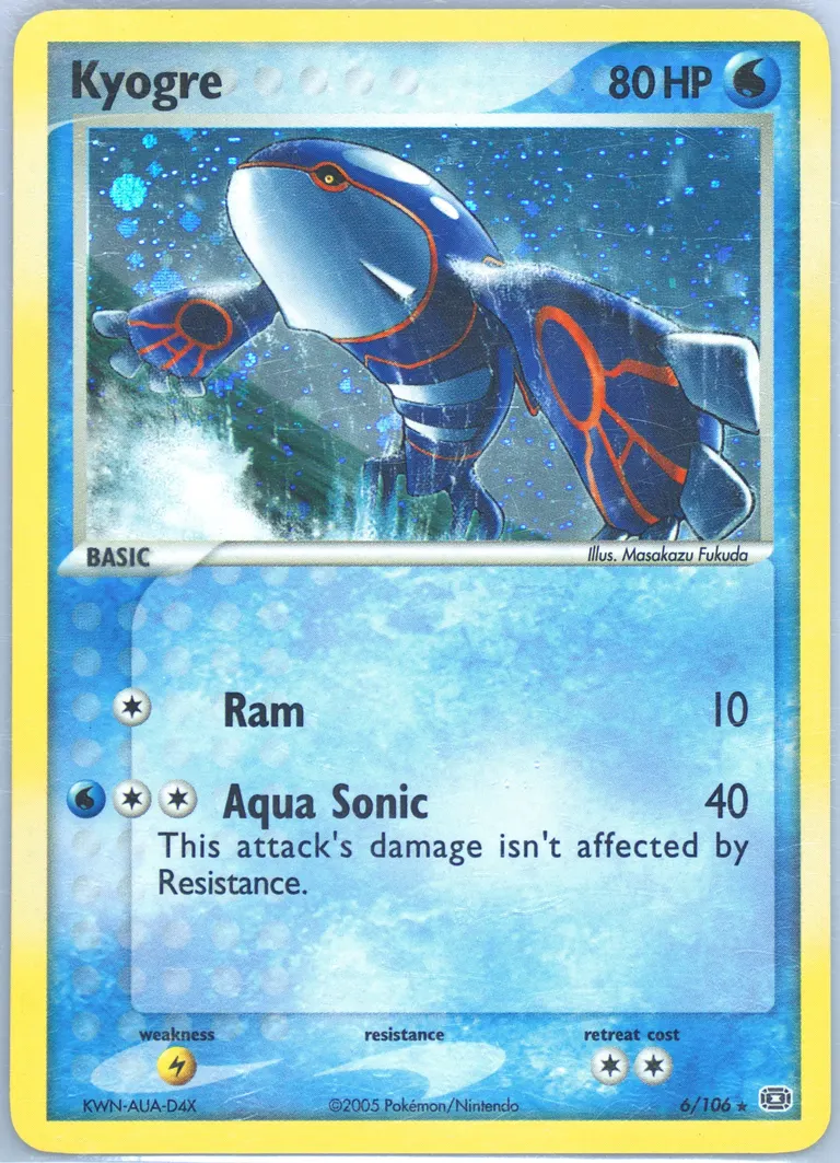 Kyogre card photo