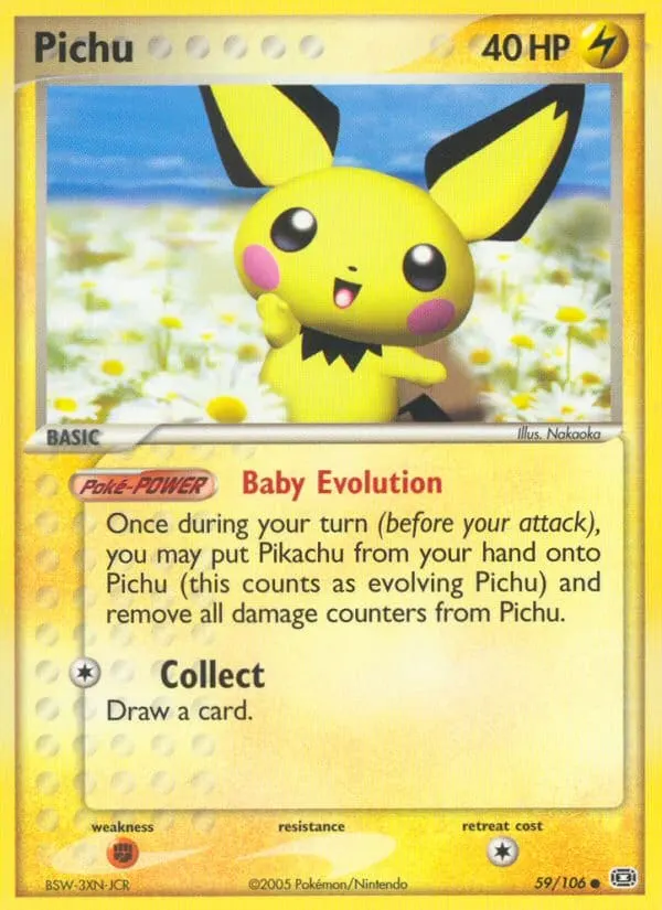 Pichu card photo