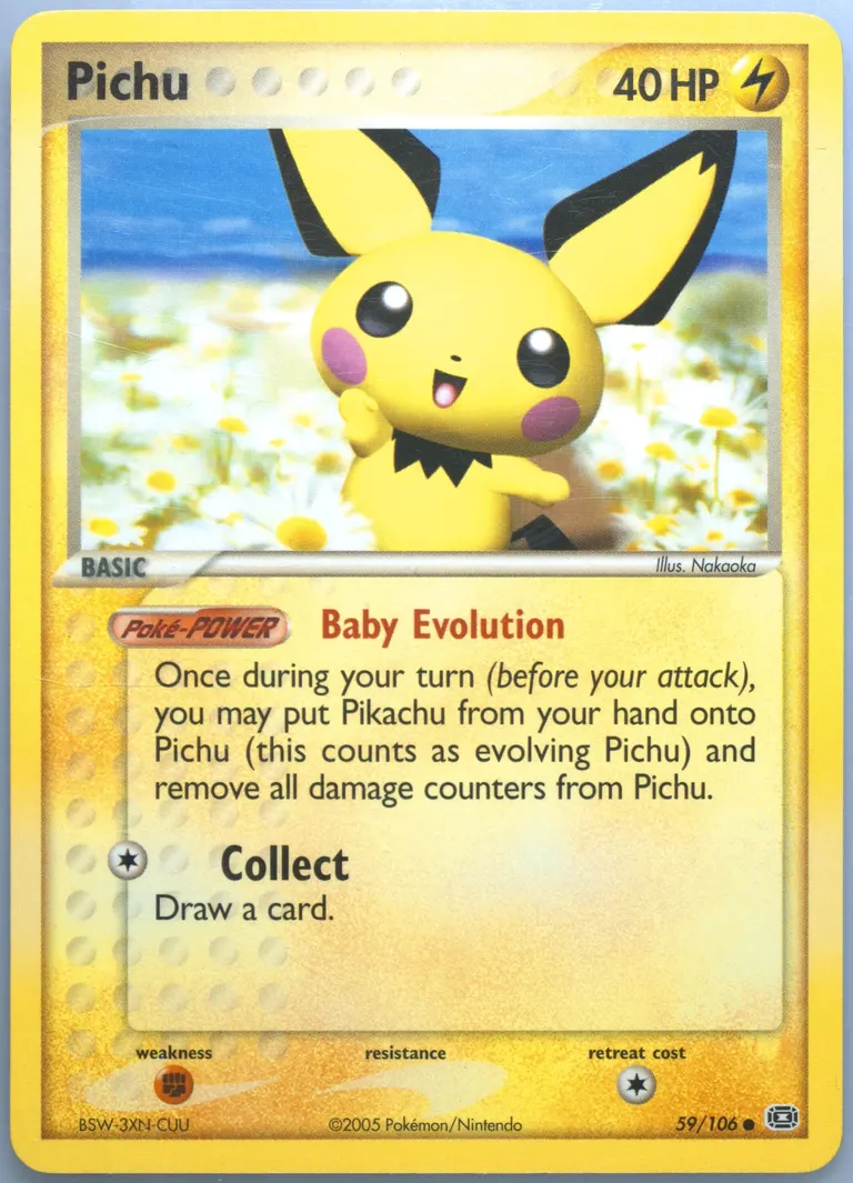 Pichu card photo