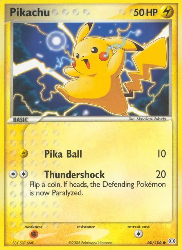 Pikachu card photo