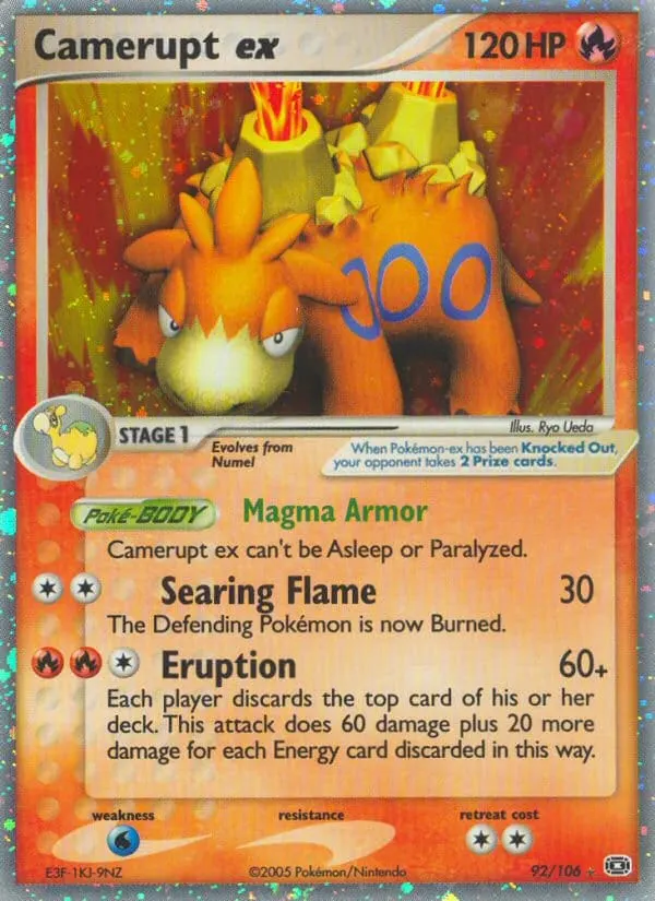 Camerupt ex card photo