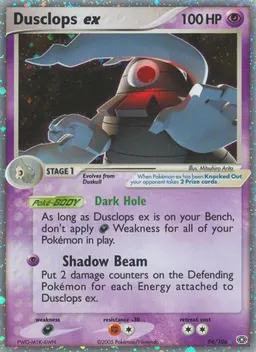 Dusclops ex card photo