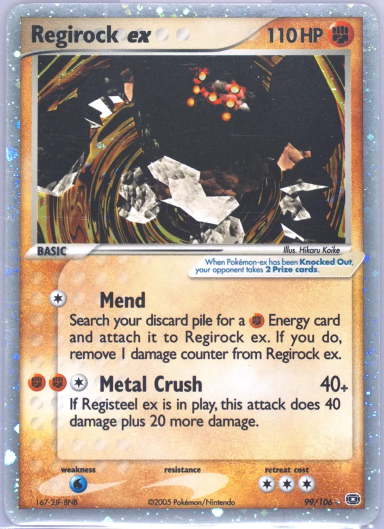 Regirock ex card photo