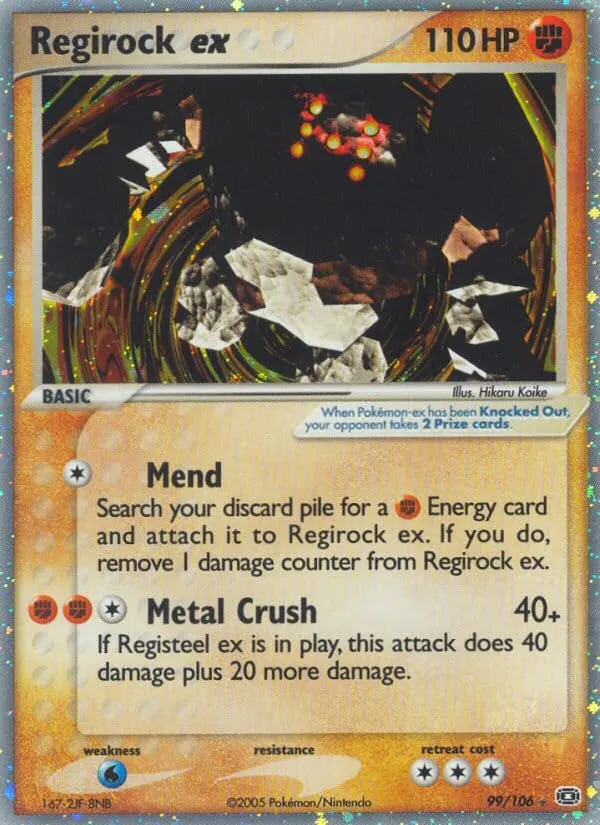 Regirock ex card photo