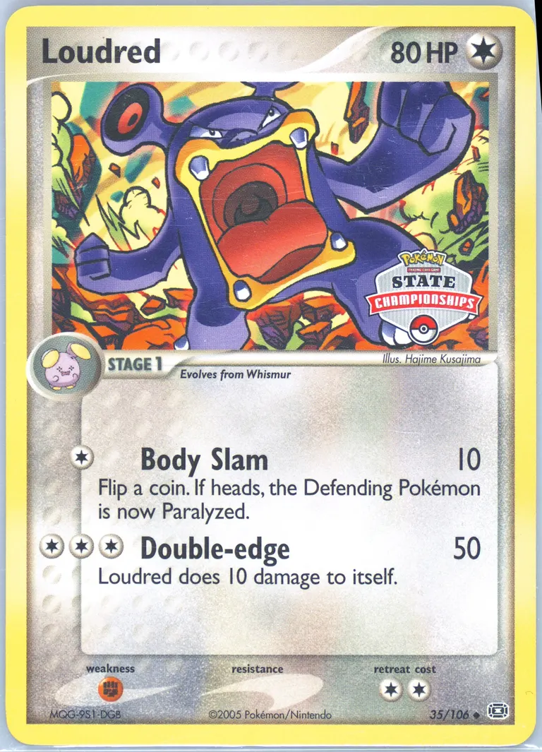 Loudred #35, EX Emerald