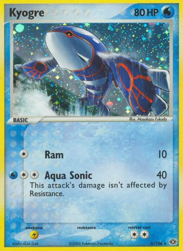 Kyogre card photo