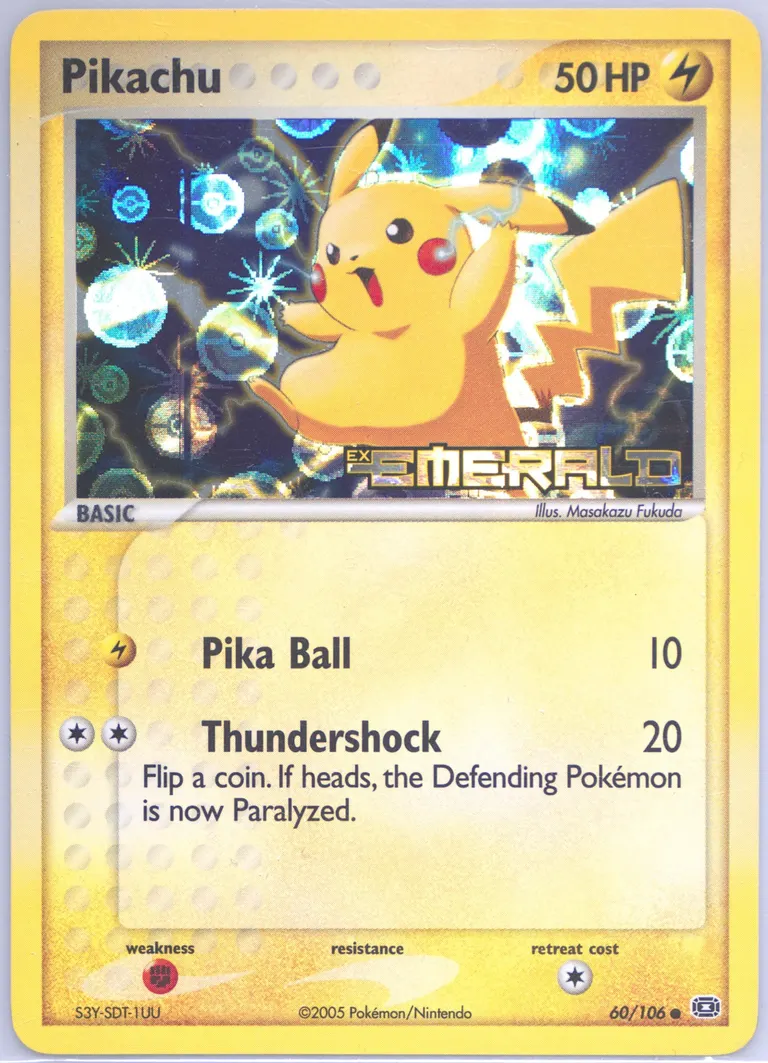Pikachu card photo