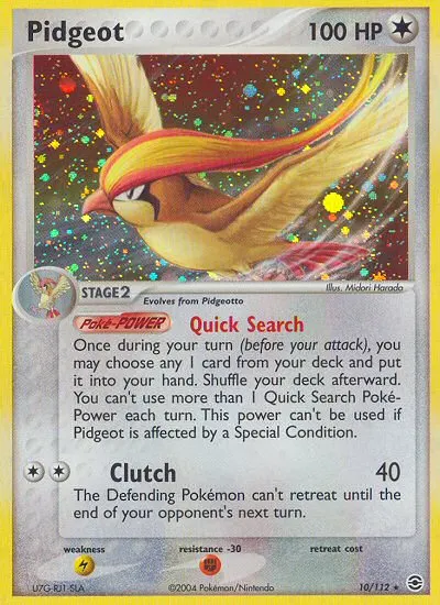 Pidgeot card photo