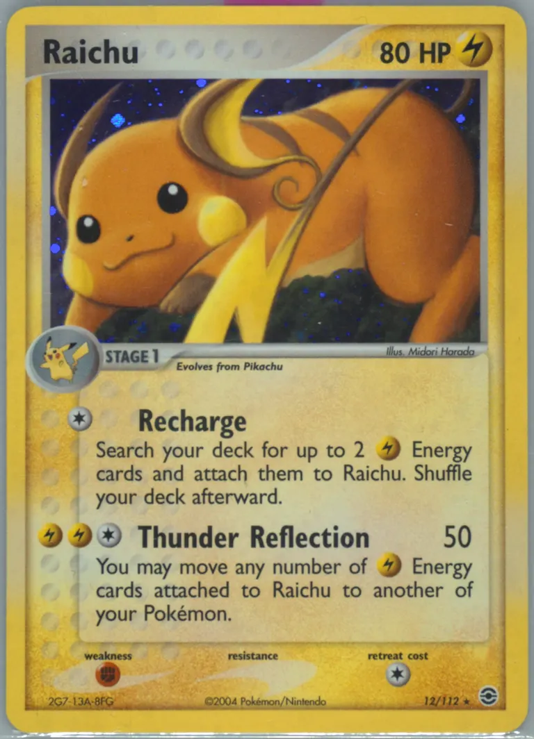 Raichu card photo