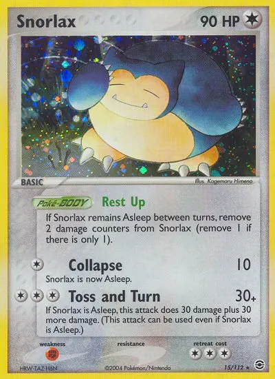 Snorlax card photo