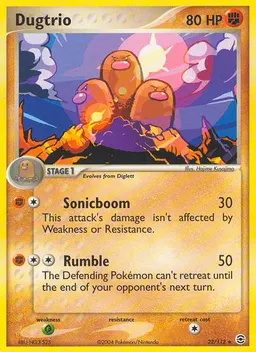 Dugtrio card photo