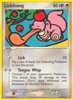 Lickitung card photo