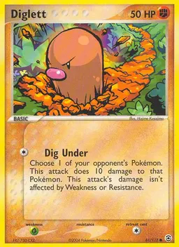 Diglett card photo