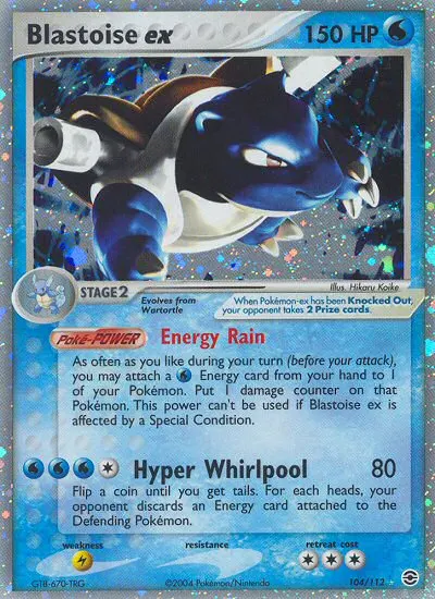 Blastoise ex card photo