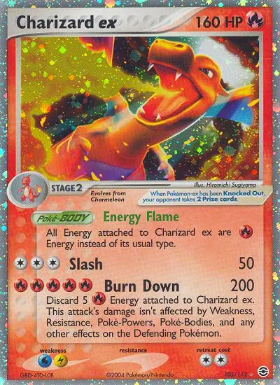 Charizard ex card photo