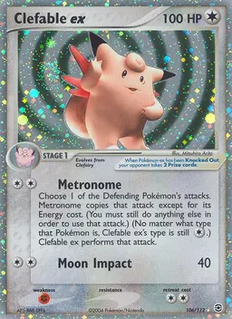 Clefable ex card photo