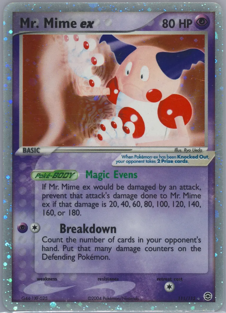 Mr. Mime ex card photo