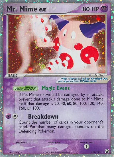 Mr. Mime ex card photo