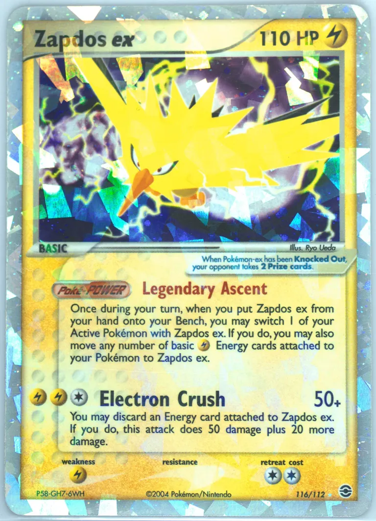 Zapdos ex card photo