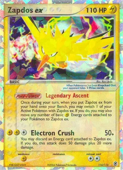 Zapdos ex card photo