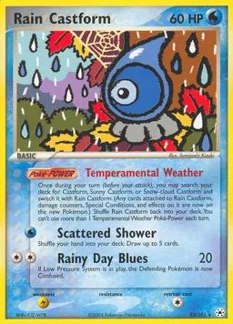 Rain Castform card photo