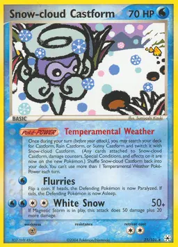 Snow-cloud Castform card photo