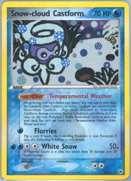 Snow-cloud Castform #25