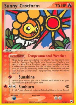 Sunny Castform card photo