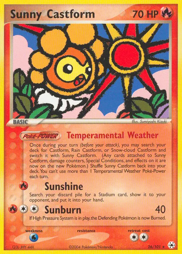 Sunny Castform card photo