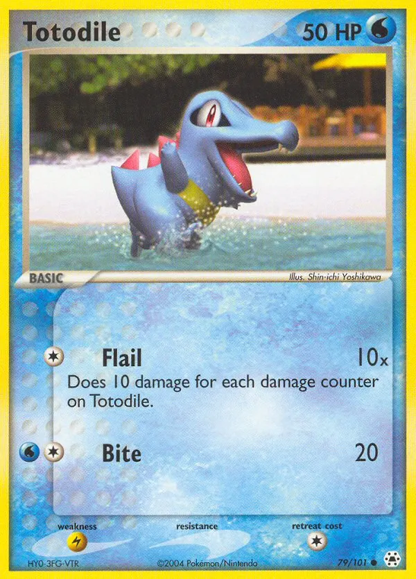 Totodile card photo