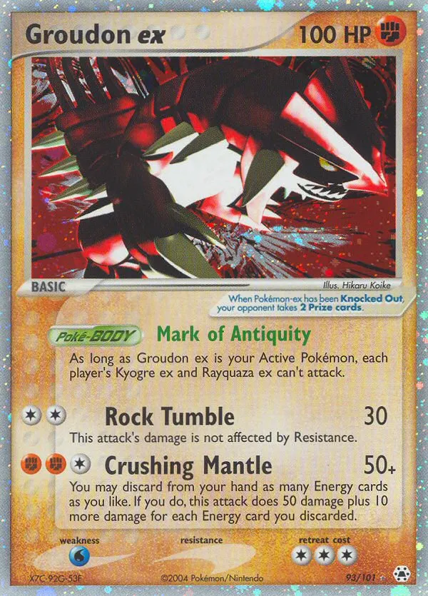 Groudon ex card photo