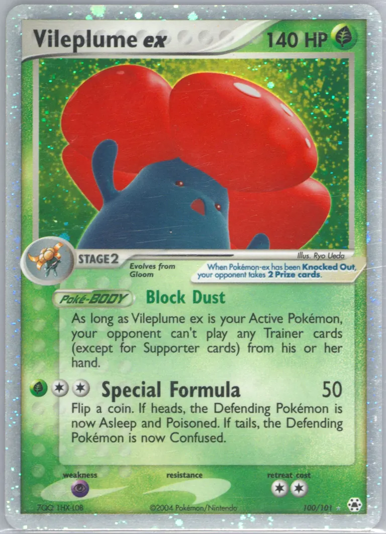 Vileplume ex card photo