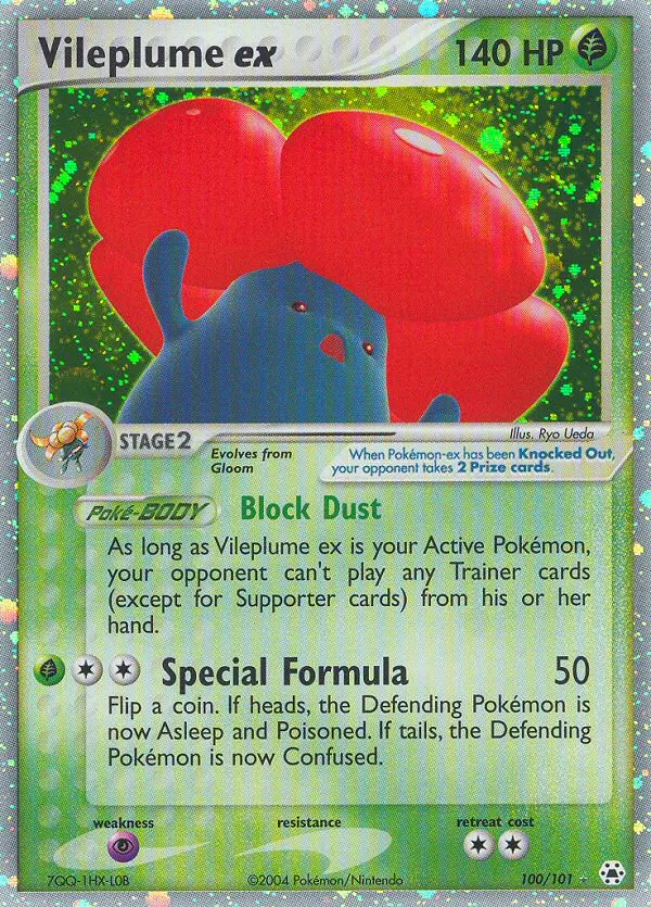 Vileplume ex card photo