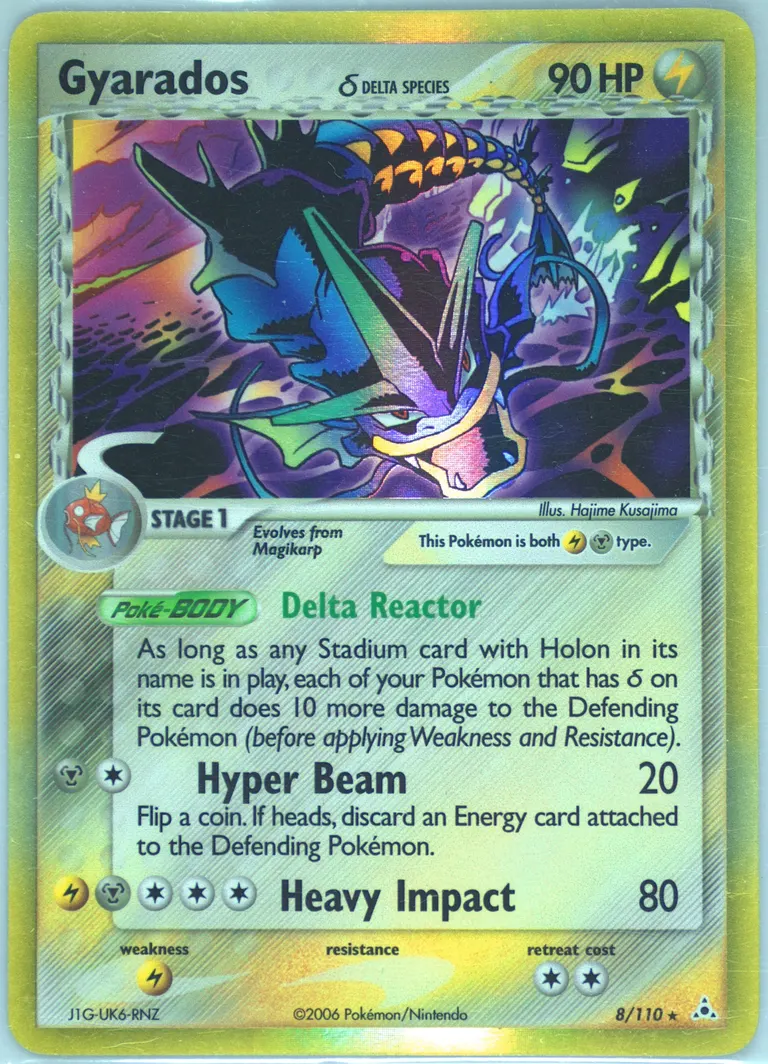 Gyarados δ card photo