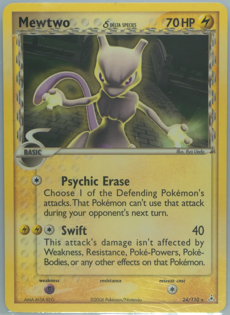 Mewtwo δ card photo
