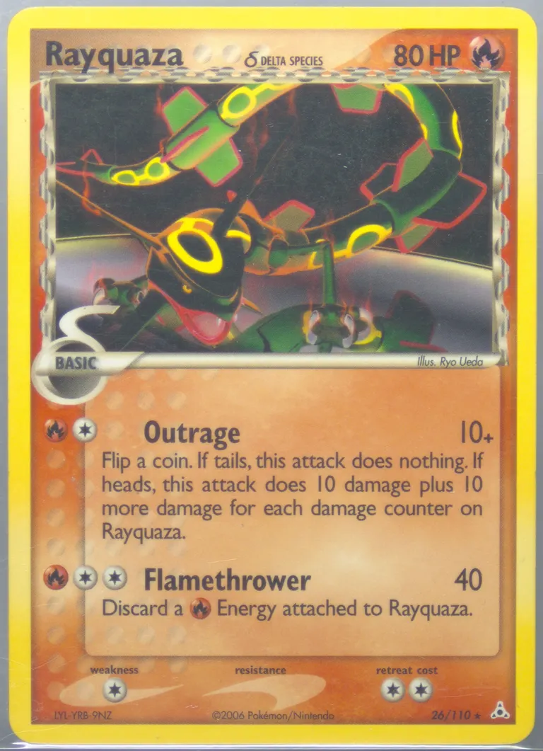 Rayquaza δ card photo
