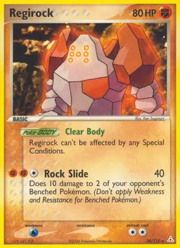 Regirock card photo