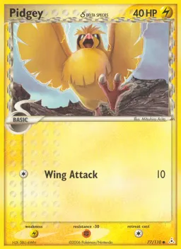 Pidgey δ card photo