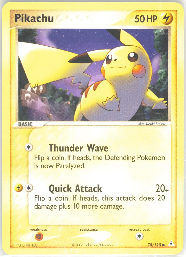 Pikachu card photo
