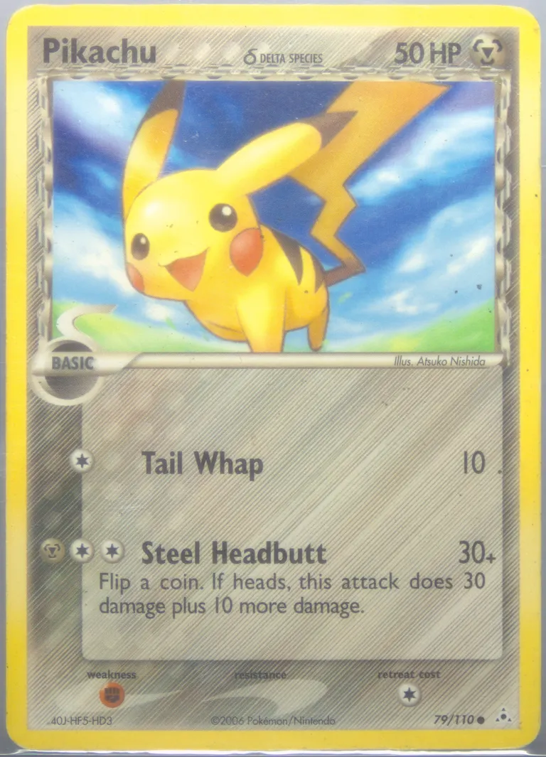 Pikachu δ card photo