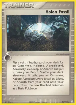 Holon Fossil card photo