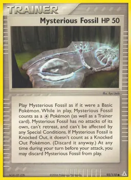 Mysterious Fossil card photo