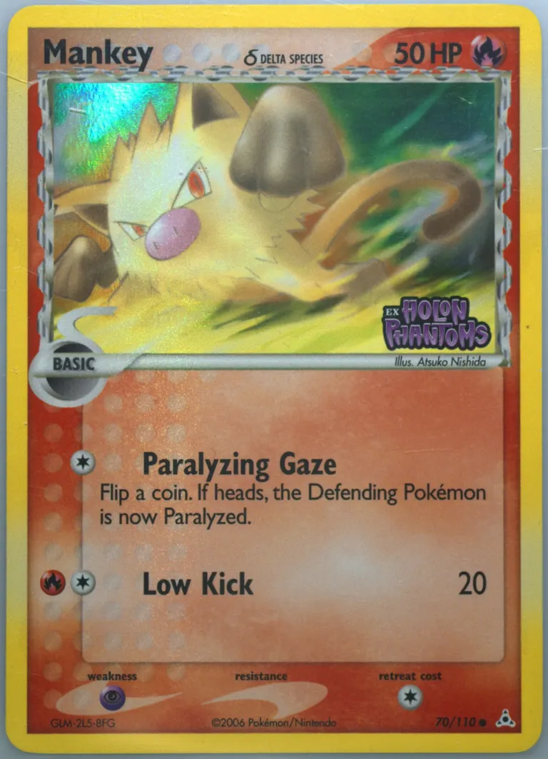 Mankey δ card photo