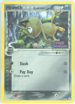 Meowth δ #71