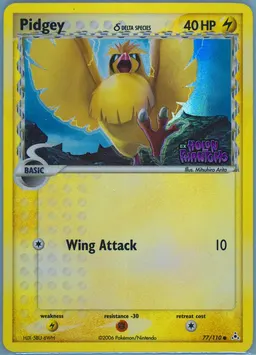Pidgey δ card photo