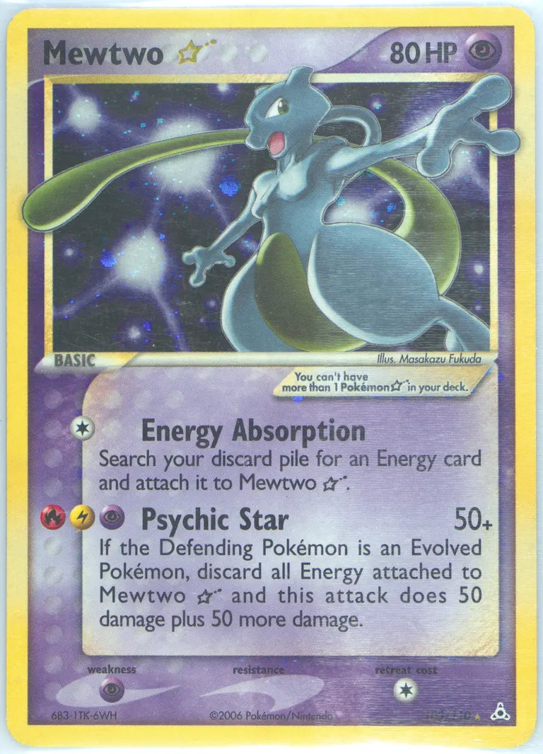 Mewtwo Star card photo